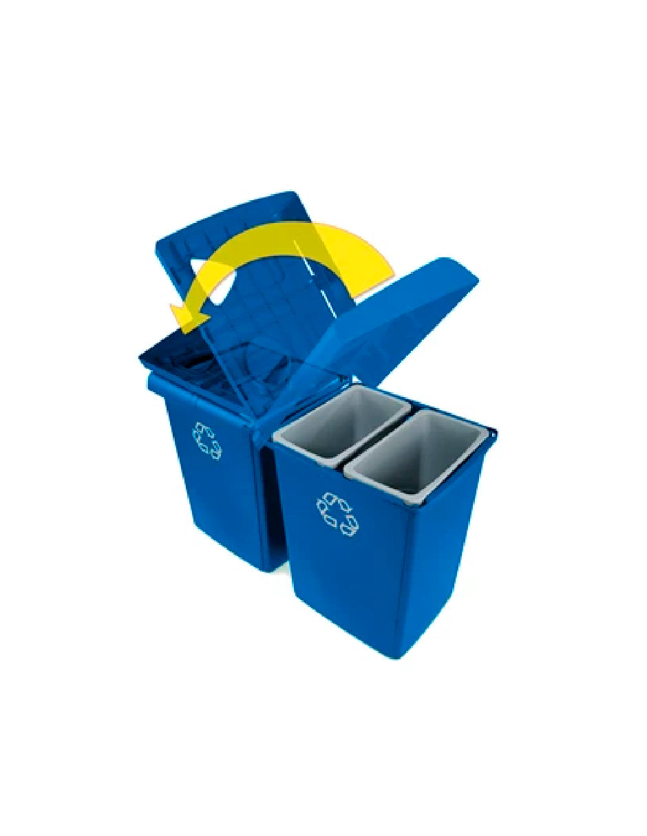 ESTACIÓN DE RECICLAJE GLUTTON® 4 CATEGORÍAS 1792372