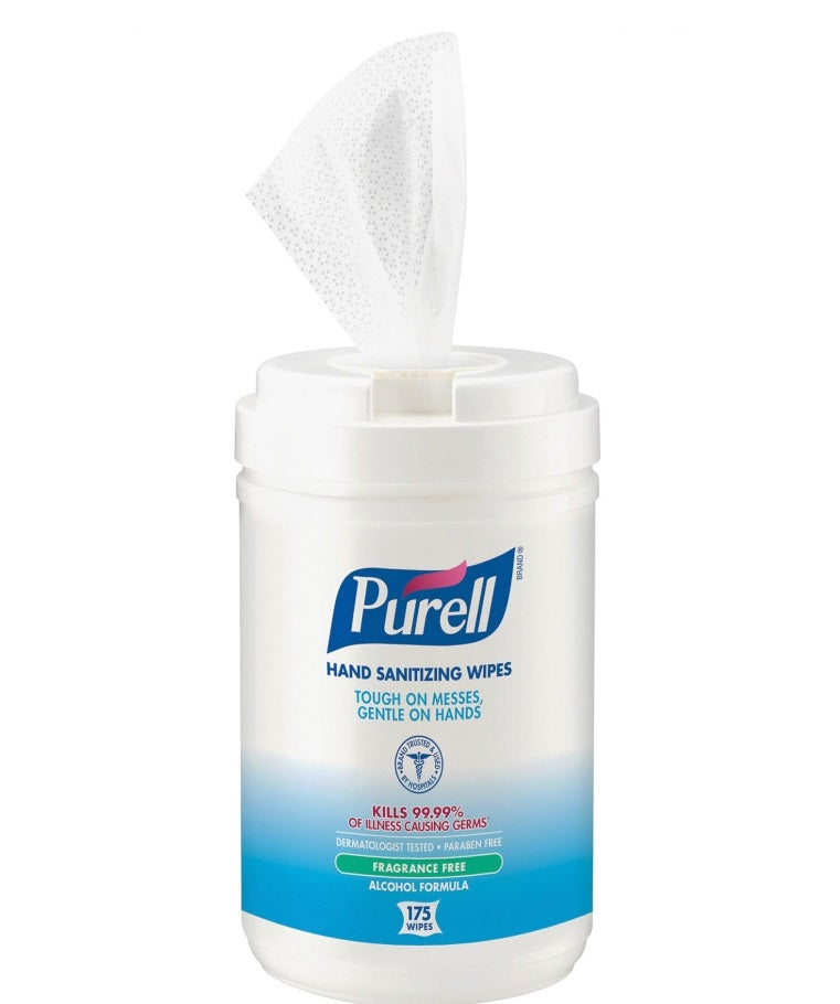 Caja Toallas Sanitizantes Para Manos Purell 12Paq/ 80Pzs c/u