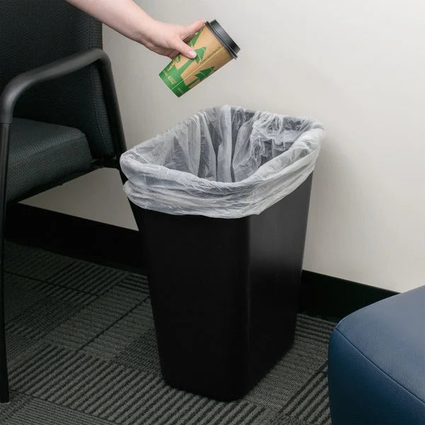 Cesto de basura grande 39 Lt negro