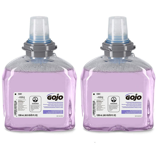 Caja Jabón Premium En Espuma Gojo Tfx P/ Manos, 2 Pzs, 1.2 L