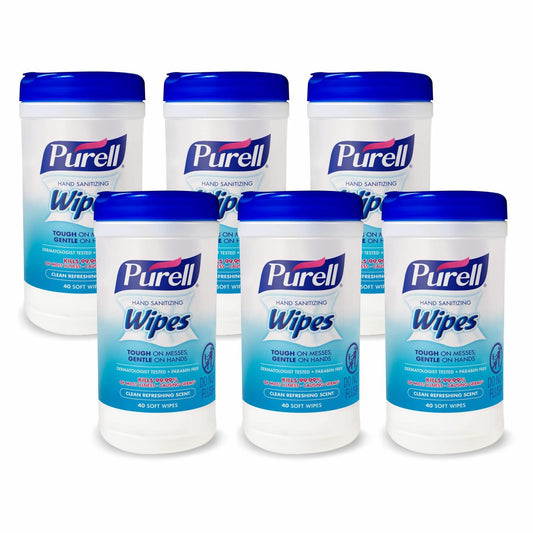 Caja Toallas Sanitizantes P/ Manos Purell, 6 Paq/ 40 Pzs c/u