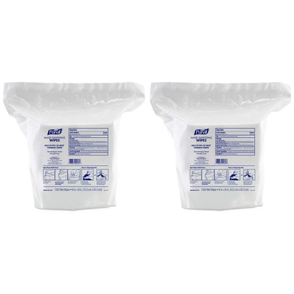Caja Toalla Sanitizante Purell P/dispensador, 2Pz, 1200pzc/u