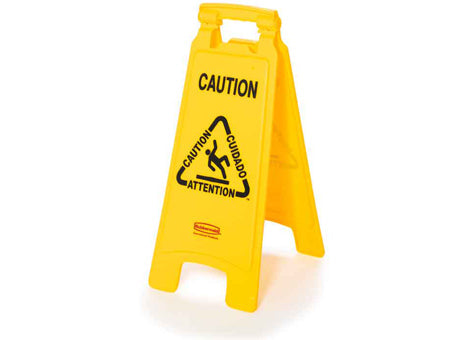 SEÑAL PARA PISO "CUIDADO PISO MOJADO", 2 CARAS, 26"