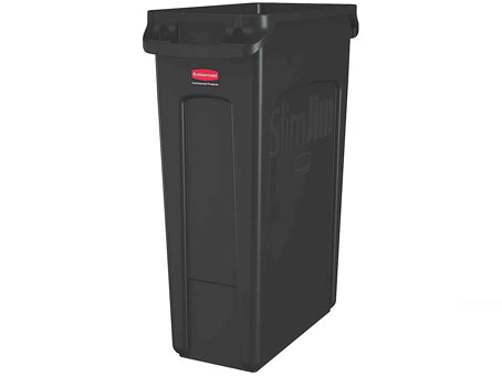 Contenedor Slim Jim  Canales de Ventilación Reciclaje Rubbermaid