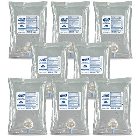 Caja Gel Antibacterial Purell Advanced NXT, 8 Pzs, 1 Litro