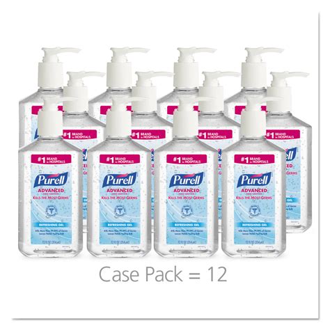 Caja Gel Sanitizante Para Manos Purell Original 12Pz/ 12 Oz